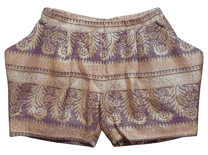 Autre Marque Anna Sammarone Shorts Wool and Polyester IT42 Multiple colors