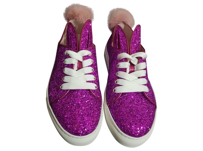 Minna Parrika Sneakers Pink Leather Polyester  ref.137417