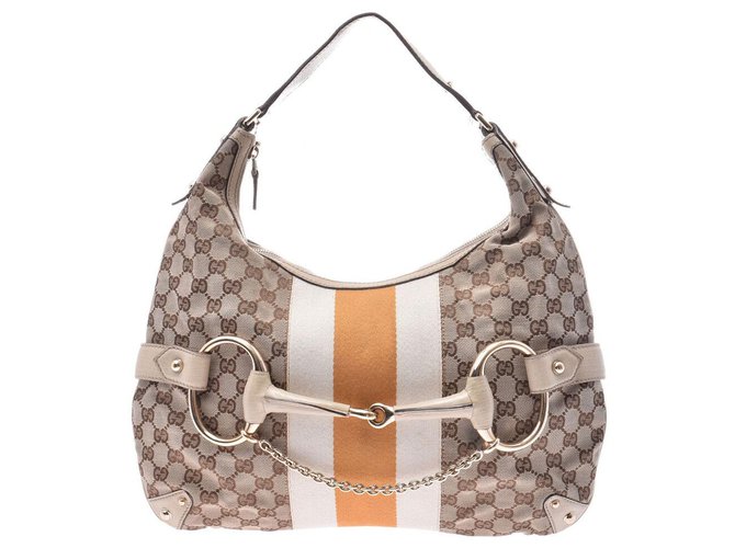 Gucci handbag Brown Cloth  ref.137447