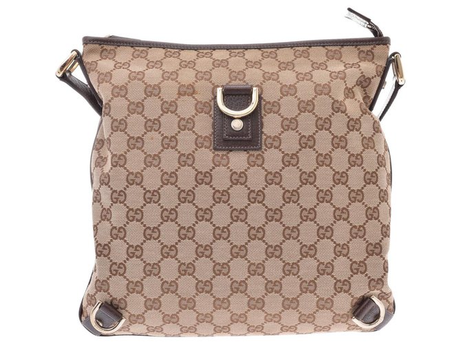 Gucci Shoulder Bag Brown Cloth  ref.137474