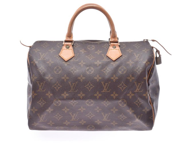 Louis Vuitton Speedy 30 Brown Cloth  ref.137498