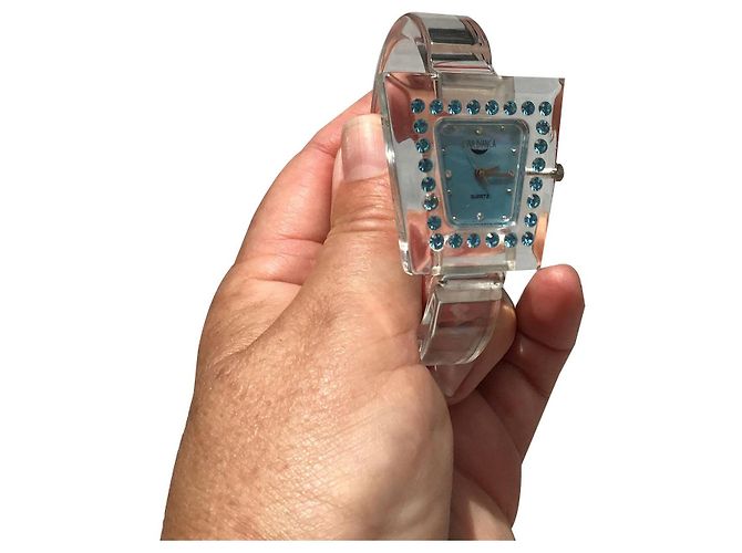 Autre Marque Reloj Luna Bianca de plexiglás