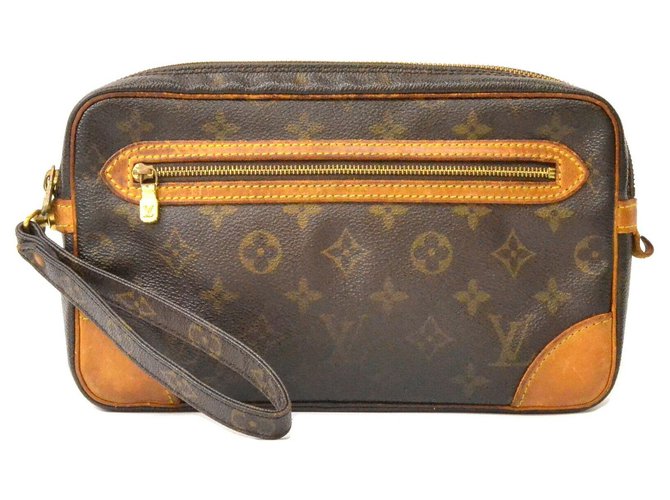 Louis Vuitton Marly Brown Cloth  ref.137545