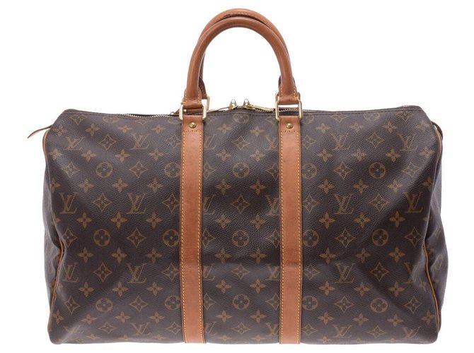 Louis Vuitton Keepall 45 Brown Cloth  ref.137556