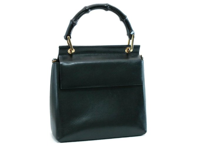 Bolso gucci Negro Cuero  ref.137558