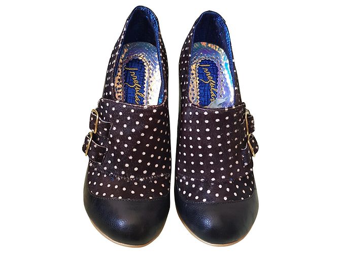 Autre Marque Saltos Irregular Choice em Couro e Pelo de Pônei Multicor
