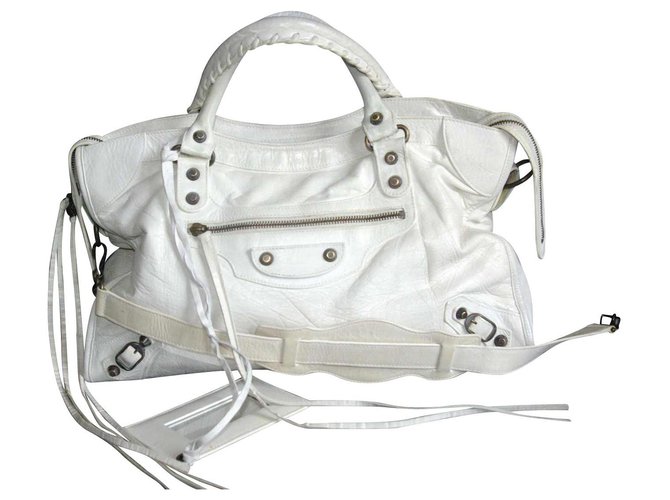 Balenciaga First White Leather  ref.137663
