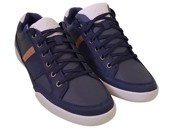 Timberland sneakers Cuir Bleu  ref.137676