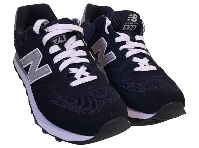 New Balance sneakers Suede Noir  ref.137683
