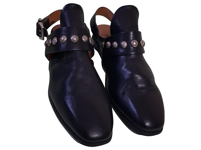 Autre Marque Sandali A.S.98 in pelle nera Nero