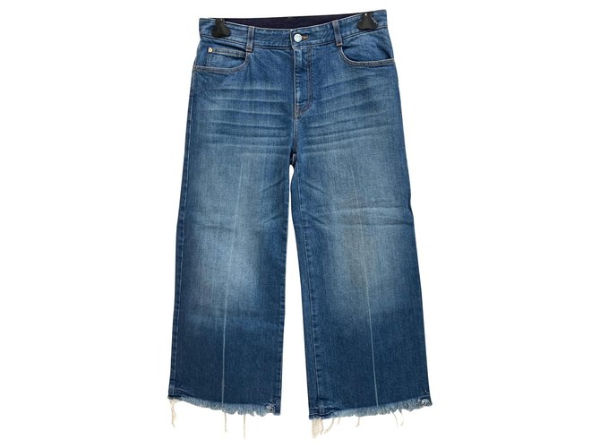 Stella Mc Cartney Vintage look wide denim jeans Blue  ref.137687