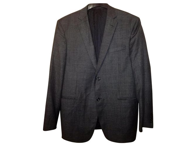 Ermenegildo Zegna Z Zegna Drop 7 Black Label Suit Jacket Grey Wool  ref.137703