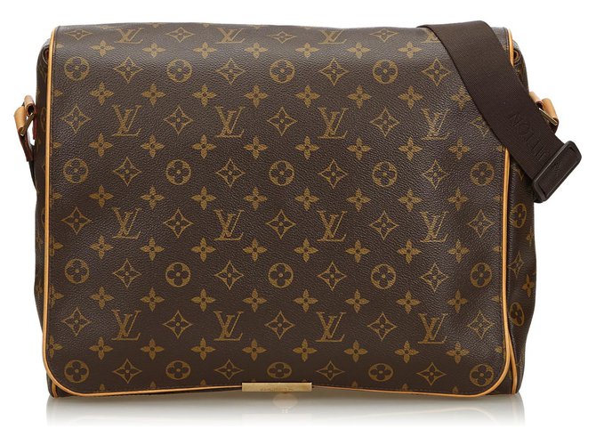 Louis Vuitton Brown Monogram Abbesses Leather Cloth  ref.137758