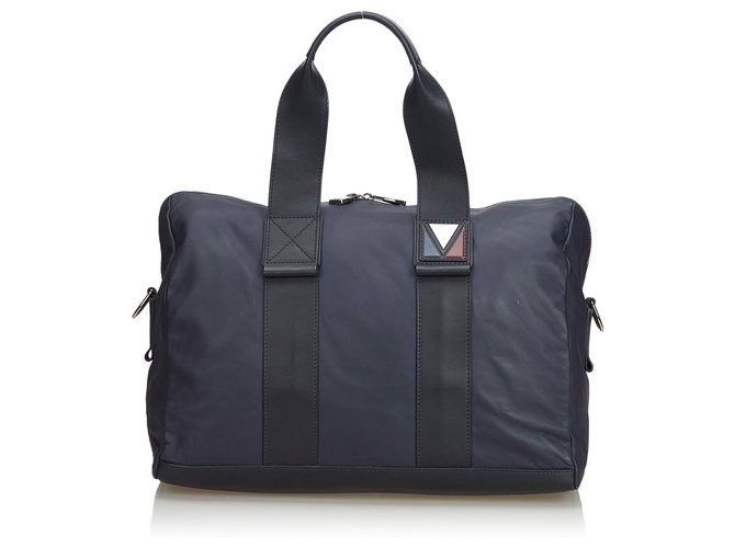 Louis Vuitton Black V-Line Start PM Cuir Noir  ref.137763