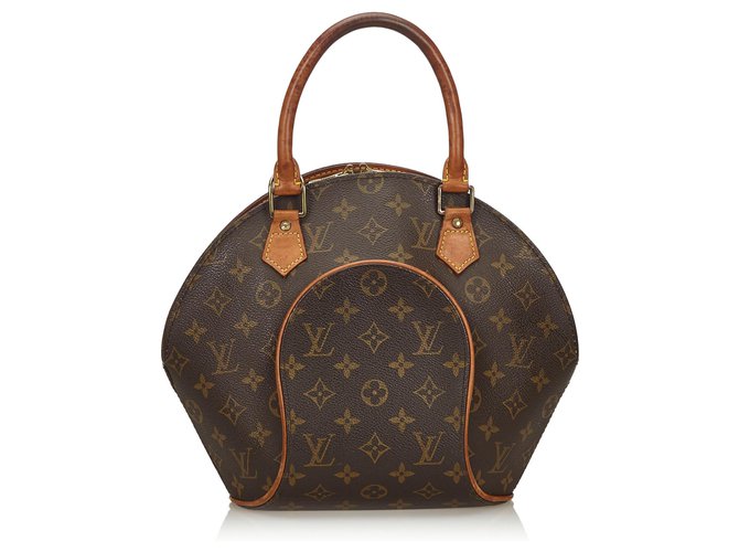 Louis Vuitton Brown Monogram Ellipse PM Leather Cloth  ref.137771