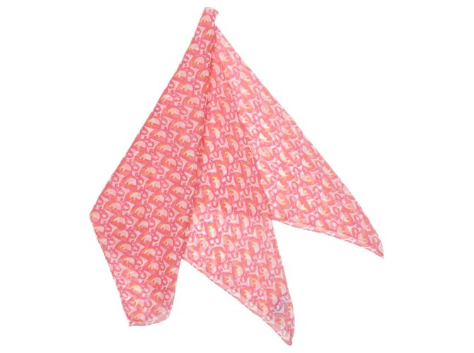 Dior bufanda de seda rosa Diorissimo Paño  ref.137773