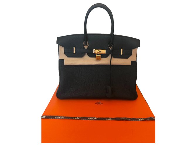 Hermès Birkin 35 Black Leather  ref.137815