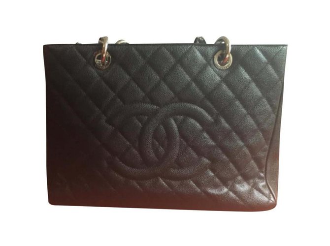 Chanel Handbags Black Leather  ref.137828