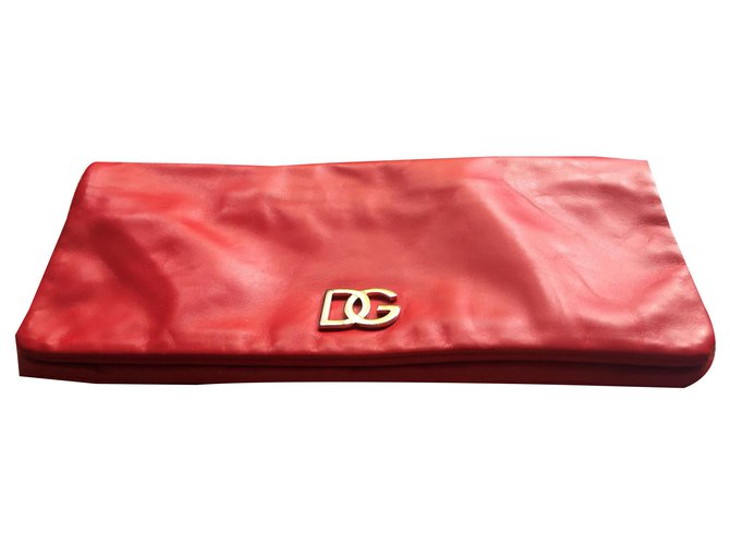 Dolce & Gabbana Handtaschen Rot Leder  ref.137833