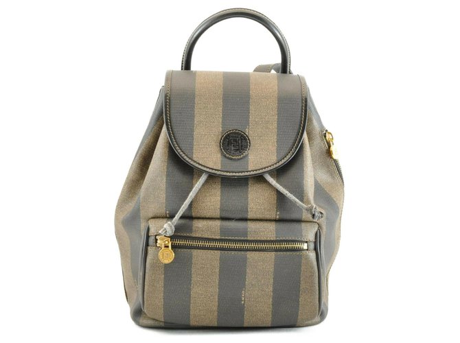 Fendi handbag Khaki Cloth  ref.137836