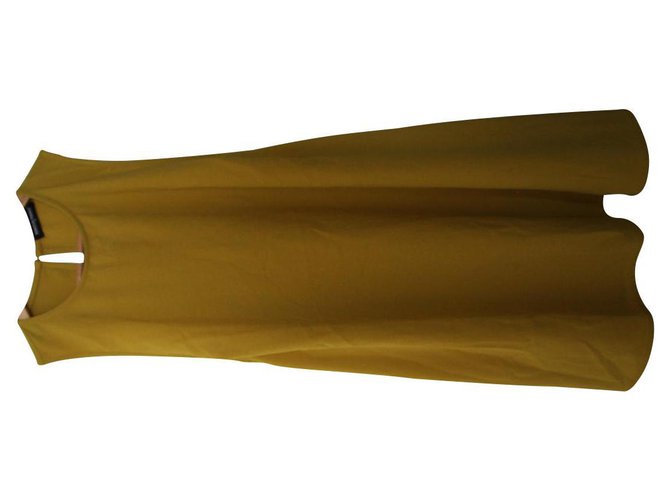 American Apparel Dresses Mustard Polyester  ref.137880