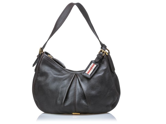 Burberry Black Leather Hobo Bag  ref.137930