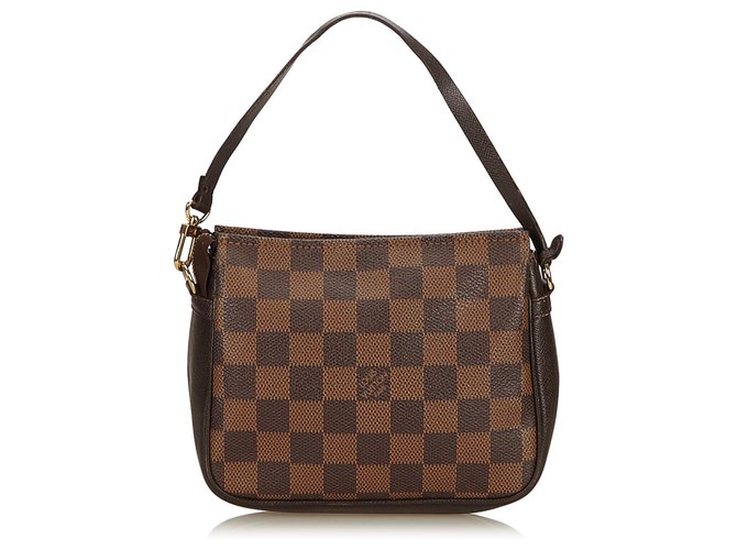 Louis Vuitton Brown Epi Croisette PM Dark brown Leather  ref.137938