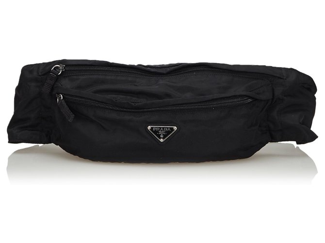 Prada Black Nylon Belt Bag Cloth  ref.137951