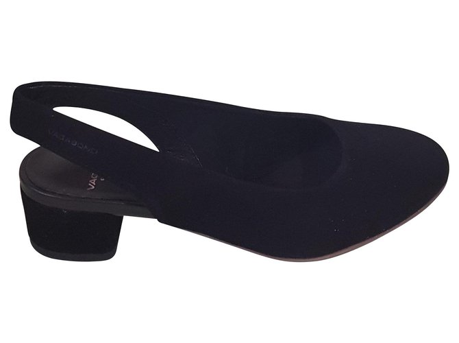 Vagabond Sandals Black Suede Leather  ref.138016
