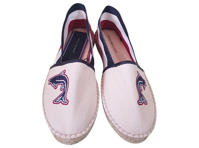 Tommy Hilfiger Espadrilles Cloth Multi Color Size 41 Multiple colors