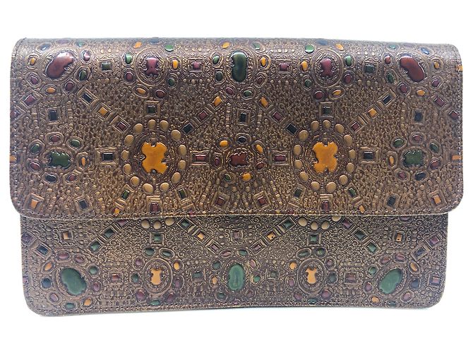 Carrie Forbes Clutch Bag Copper