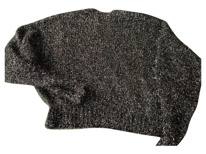 Isabel Marant Etoile Knitwear Black Silvery Viscose  ref.138053