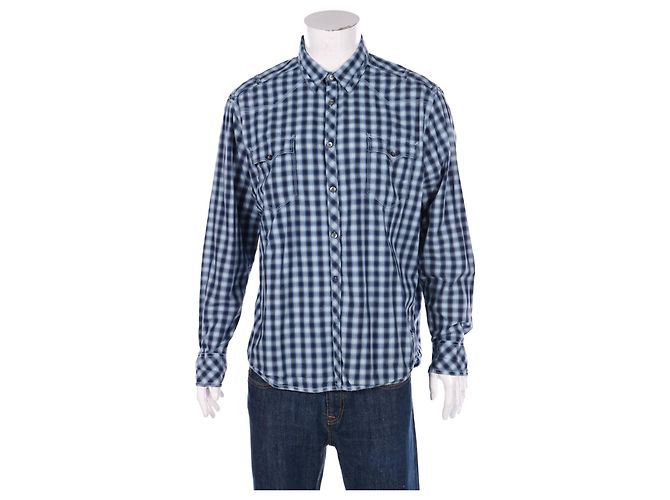 Camicia DKNY Jeans scozzese tartan in cotone XL Multicolore