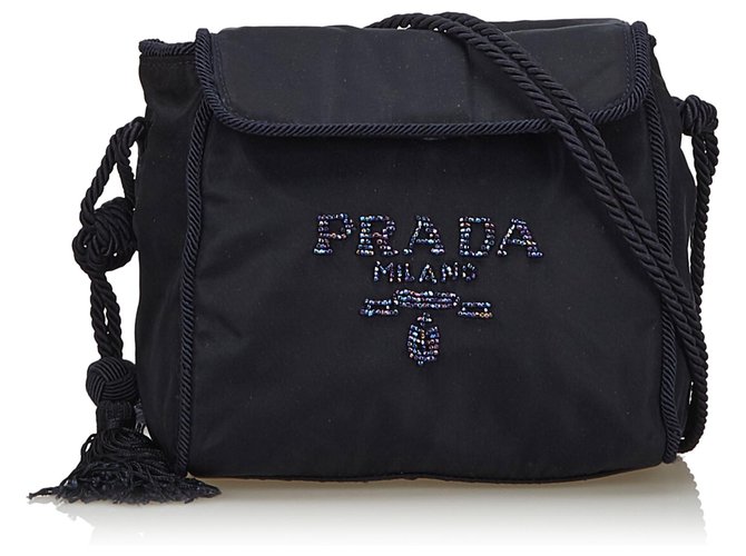 prada embellished nylon bag