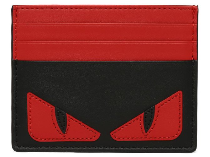 Fendi monster eyes card wallet Leather  ref.138209