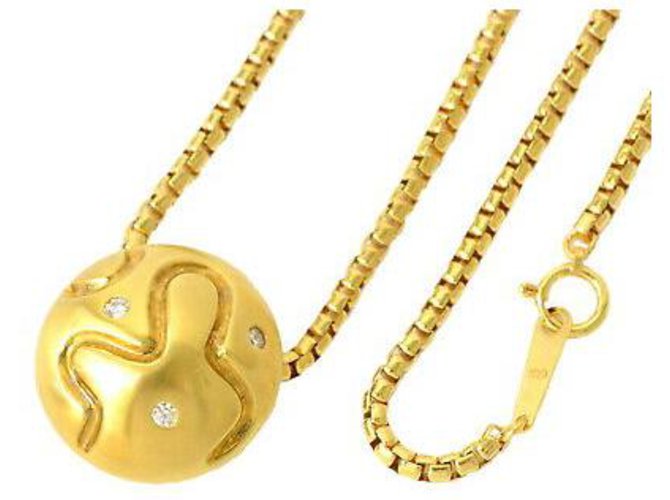 Céline Diamond Ruby Chain Dorado Oro amarillo  ref.138414