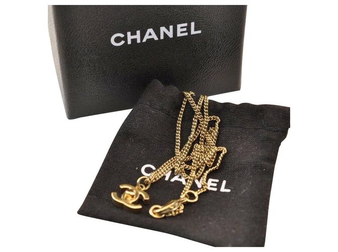 Cadena Logo Chanel CC Dorado Oro amarillo  ref.138425