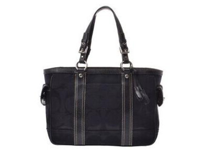 Coach Handbag Black Cloth  ref.138469