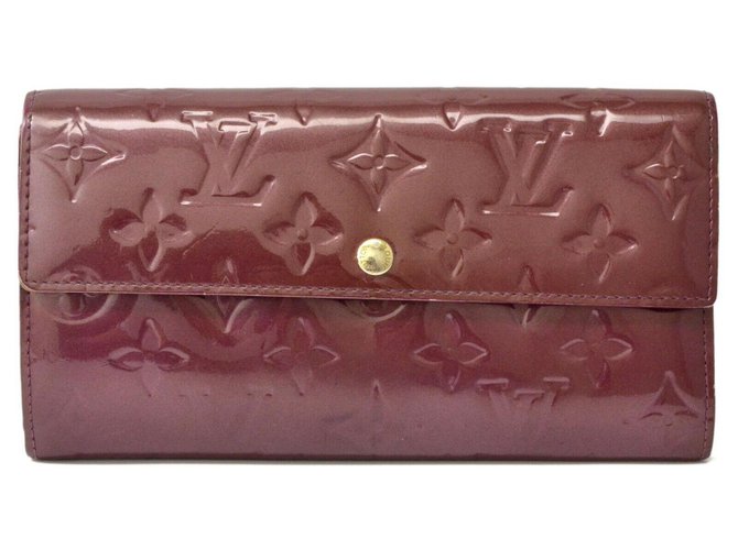 Louis Vuitton Portefeuille Sarah Purple Patent leather  ref.138596