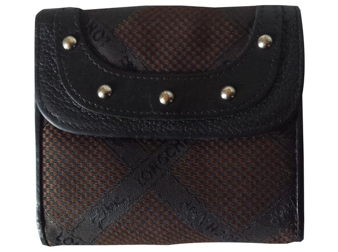 Longchamp Wallets Black Cloth  ref.138723