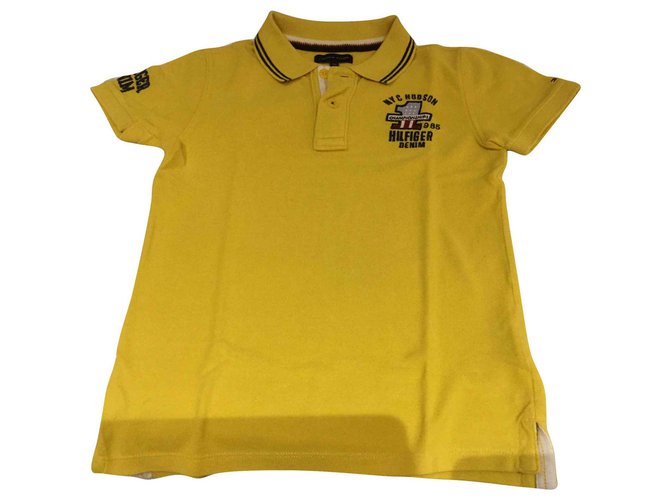 Tommy Hilfiger Polo for boys Yellow Cotton  ref.138890