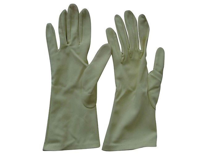 Autre Marque Yellow Nylon Gloves