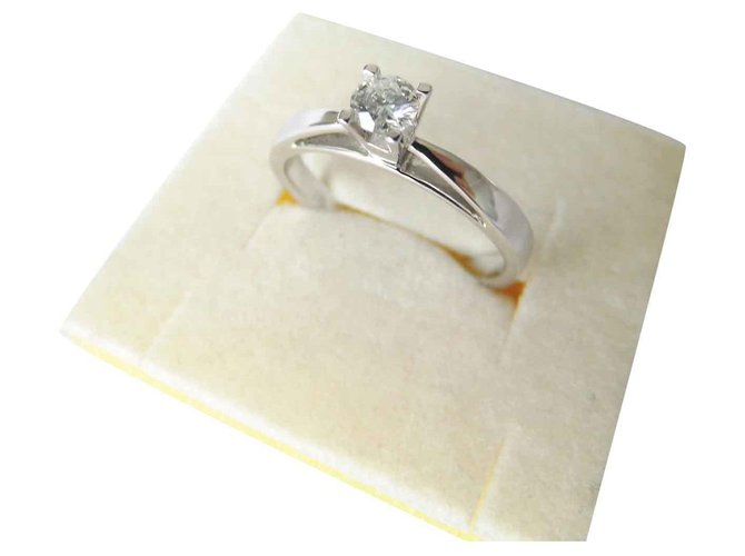 Autre Marque solitaire or blanc rhodié 9k diamant 0,23 cts env  ref.138919
