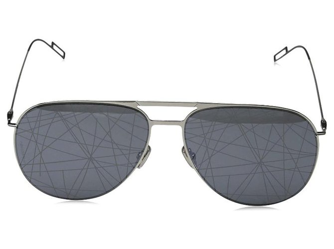 Gafas de sol tipo aviador con lentes de sol Dior. Gris Metal  ref.138945