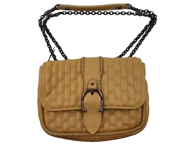 Longchamp Amazon Beige Leather  ref.139107
