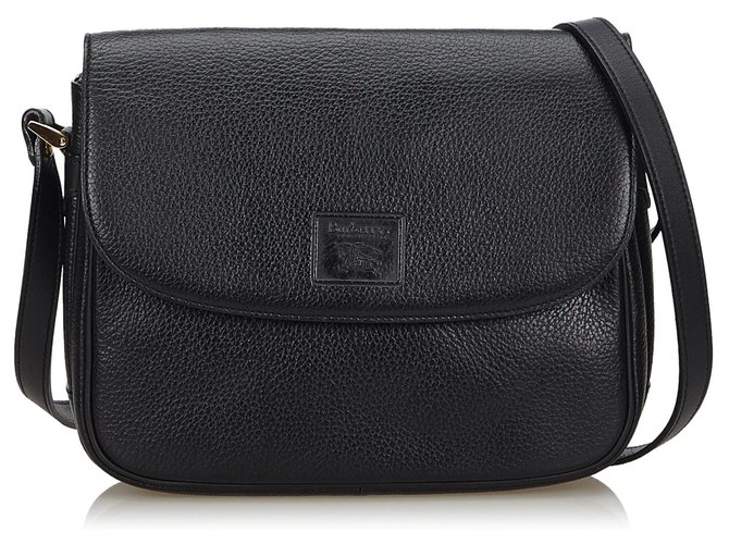 Burberry Black Leather Crossbody Bag  ref.139228