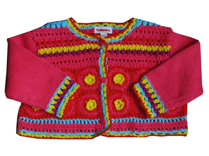 Catimini Sweaters Coral Cotton  ref.139248