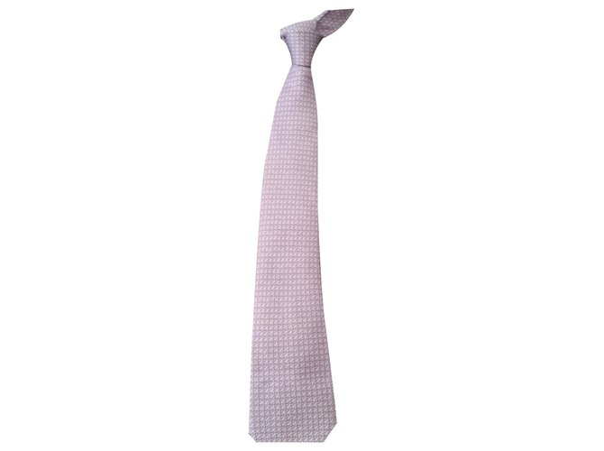 Hermès Cravatte Lavanda Seta  ref.139254