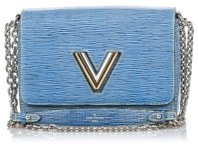 Twist Louis Vuitton Blue Epi Torção MM Azul Couro  ref.139344