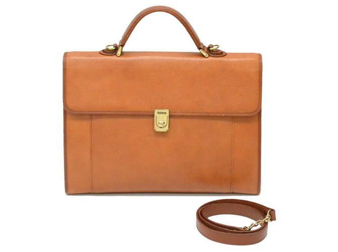 Burberry briefcase Leather  ref.139440